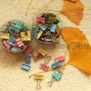 Joyou genuine colored binder clips barrel dovetail clip folder 19MM