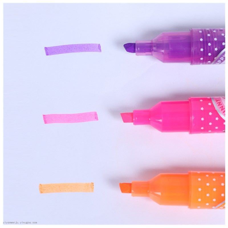 Kales KH-6006 Highlighter Oblique Highlighter Student Color Graffiti Pen Office Marker Marker Marker