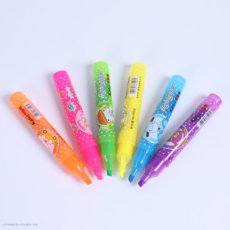 Kales KH-6006 Highlighter Oblique Highlighter Student Color Graffiti Pen Office Marker Marker Marker Kales KH-6006 Highlighter Oblique Highlighter Student Color Graffiti Pen Office Marker Marker Marker