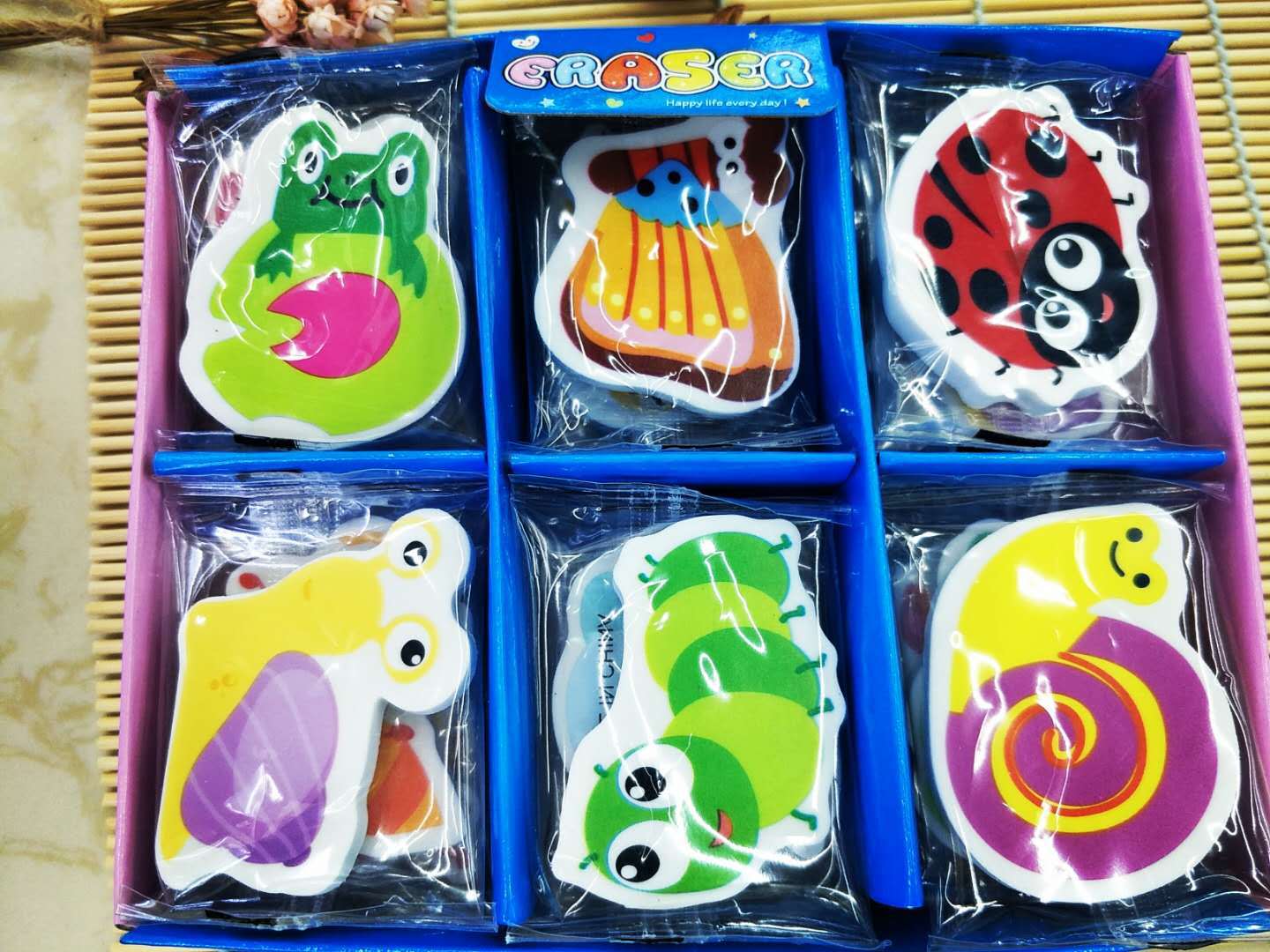 Animal Cartoon Flat Eraser Cute Rubber Primary School Student School Supplies Stationery Wholesale Animal Cartoon Flat Eraser Cute Rubber Primary School Student School Supplies Stationery Wholesale