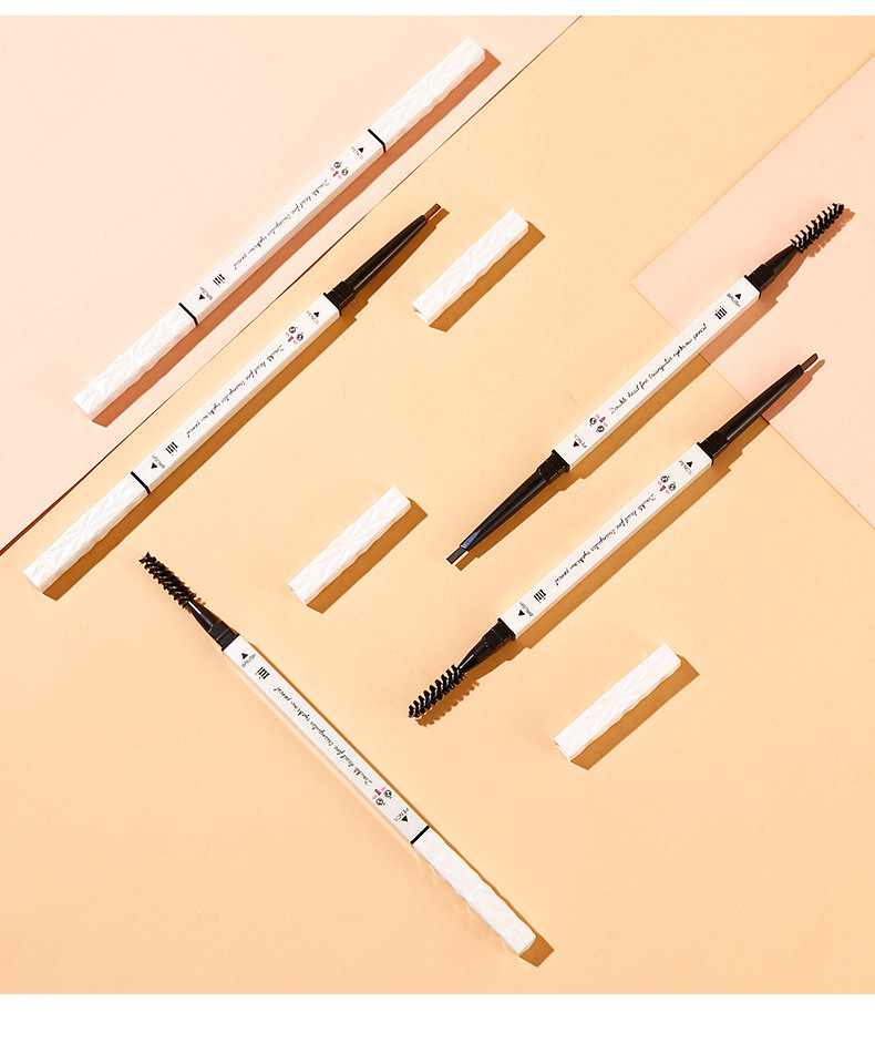 Xixi Little Bunny Dazzling Eye-Catching Ultra-Fine Eyebrow Pencil Distinct Look Beginner Naturally Waterproof Easy to Color Not Smudge
