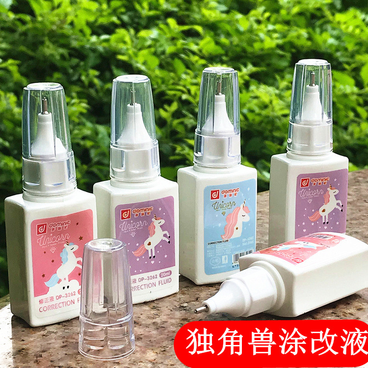 3262 Cartoon Correction Fluid Internet Celebrity Unicorn Correction Fluid Children&#039;s Graffiti Seamless Correction Fluid