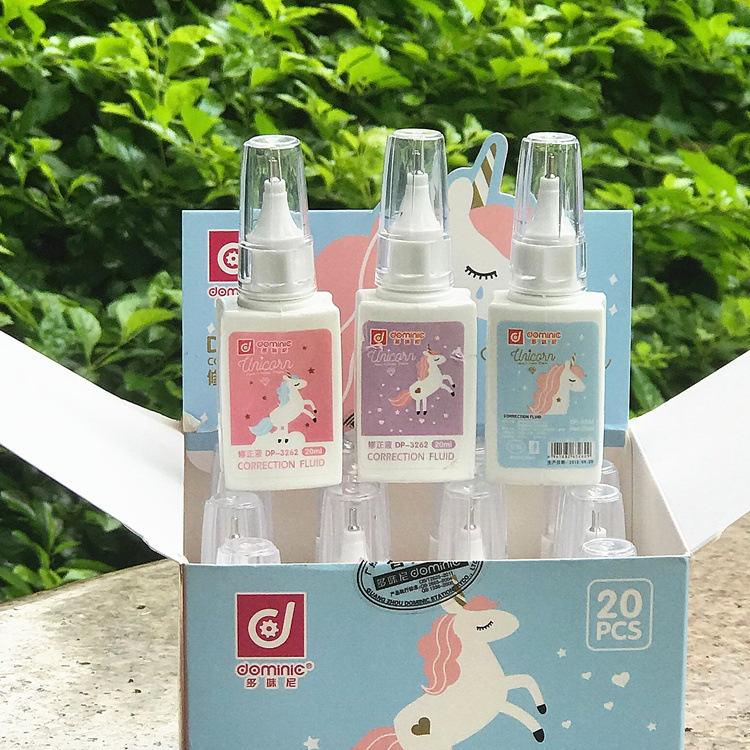 3262 Cartoon Correction Fluid Internet Celebrity Unicorn Correction Fluid Children&#039;s Graffiti Seamless Correction Fluid