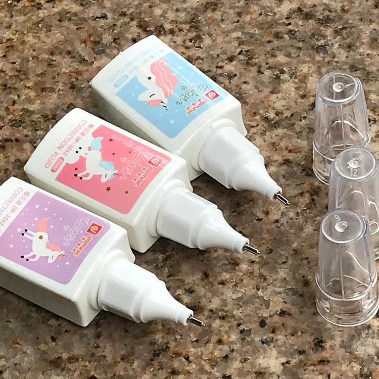 3262 Cartoon Correction Fluid Internet Celebrity Unicorn Correction Fluid Children's Graffiti Seamless Correction Fluid