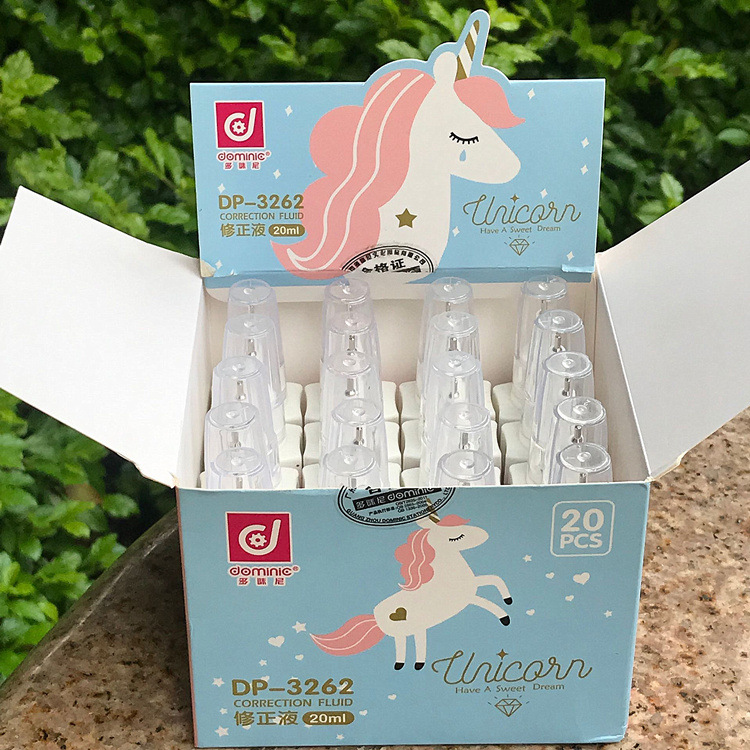3262 Cartoon Correction Fluid Internet Celebrity Unicorn Correction Fluid Children's Graffiti Seamless Correction Fluid