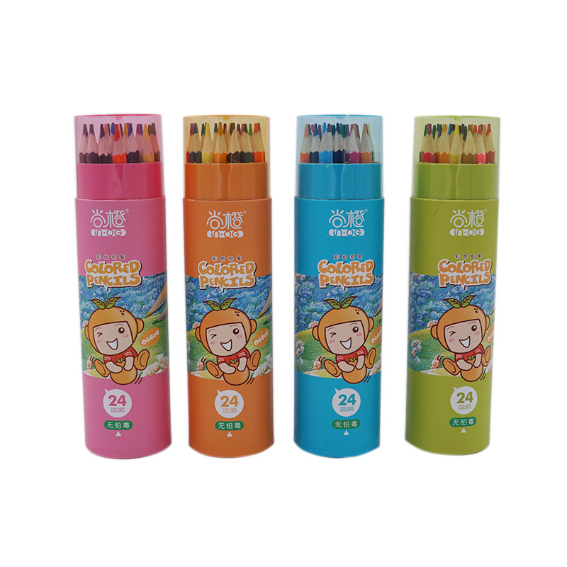 12 Color Pencil 24 Color Pen 48 Color Primary School Student Drawing Pen 36 Color Brush Color Lead Wholesale Creative Color Lead