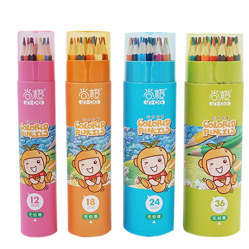 12 Color Pencil 24 Color Pen 48 Color Primary School Student Drawing Pen 36 Color Brush Color Lead Wholesale Creative Color Lead