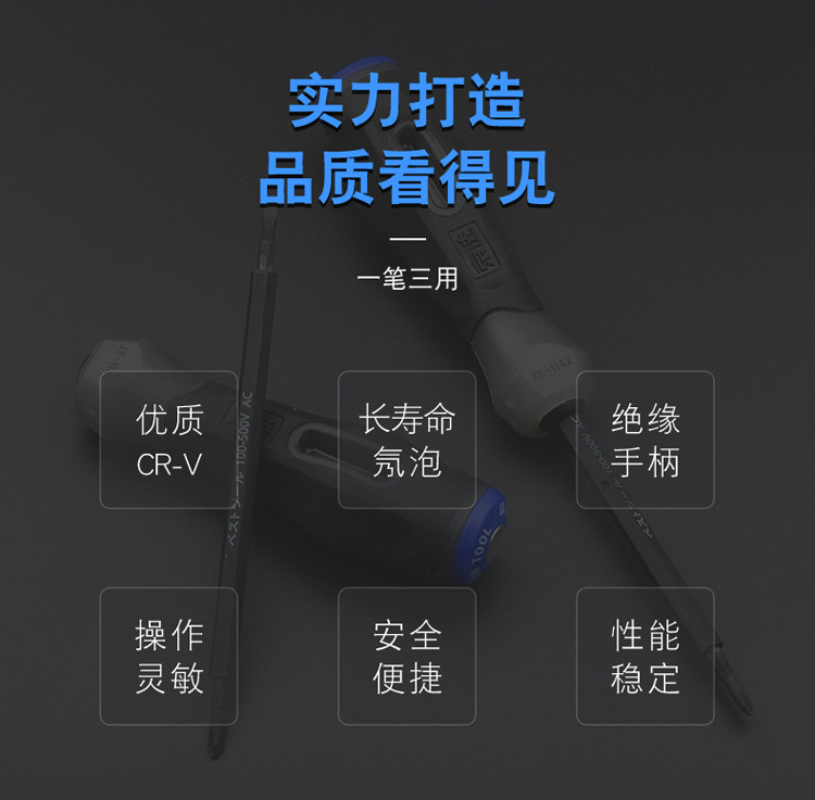 Inspection Test Pencil Cross and Straight Screwdriver Small Screwdriver Electrician Test Notebook Repair Tools Inspection Test Pencil Cross and Straight Screwdriver Small Screwdriver Electrician Test Notebook Repair Tools