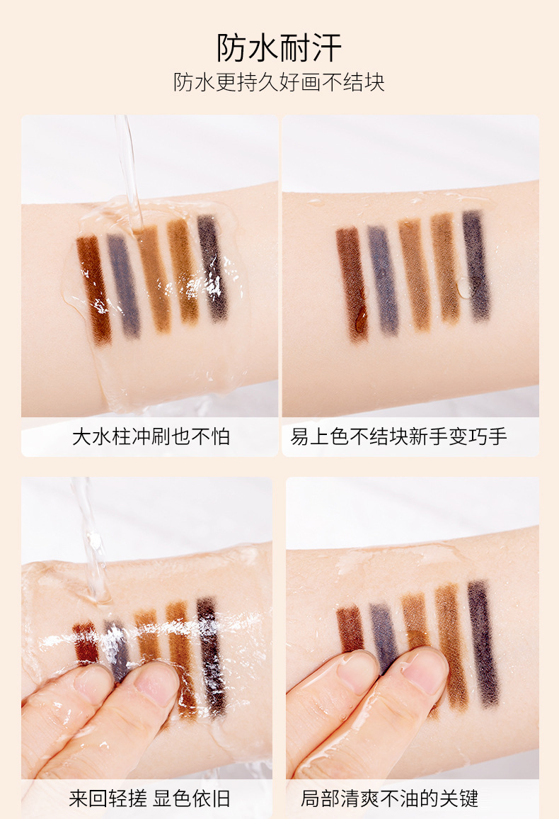 Automatically Rotate Eyebrow Pencil Waterproof SweatProof Not Smudge with Eyebrow Brush Squeeze Refill Makeup Automatically Rotate Eyebrow Pencil Waterproof SweatProof Not Smudge with Eyebrow Brush Squeeze Refill Makeup