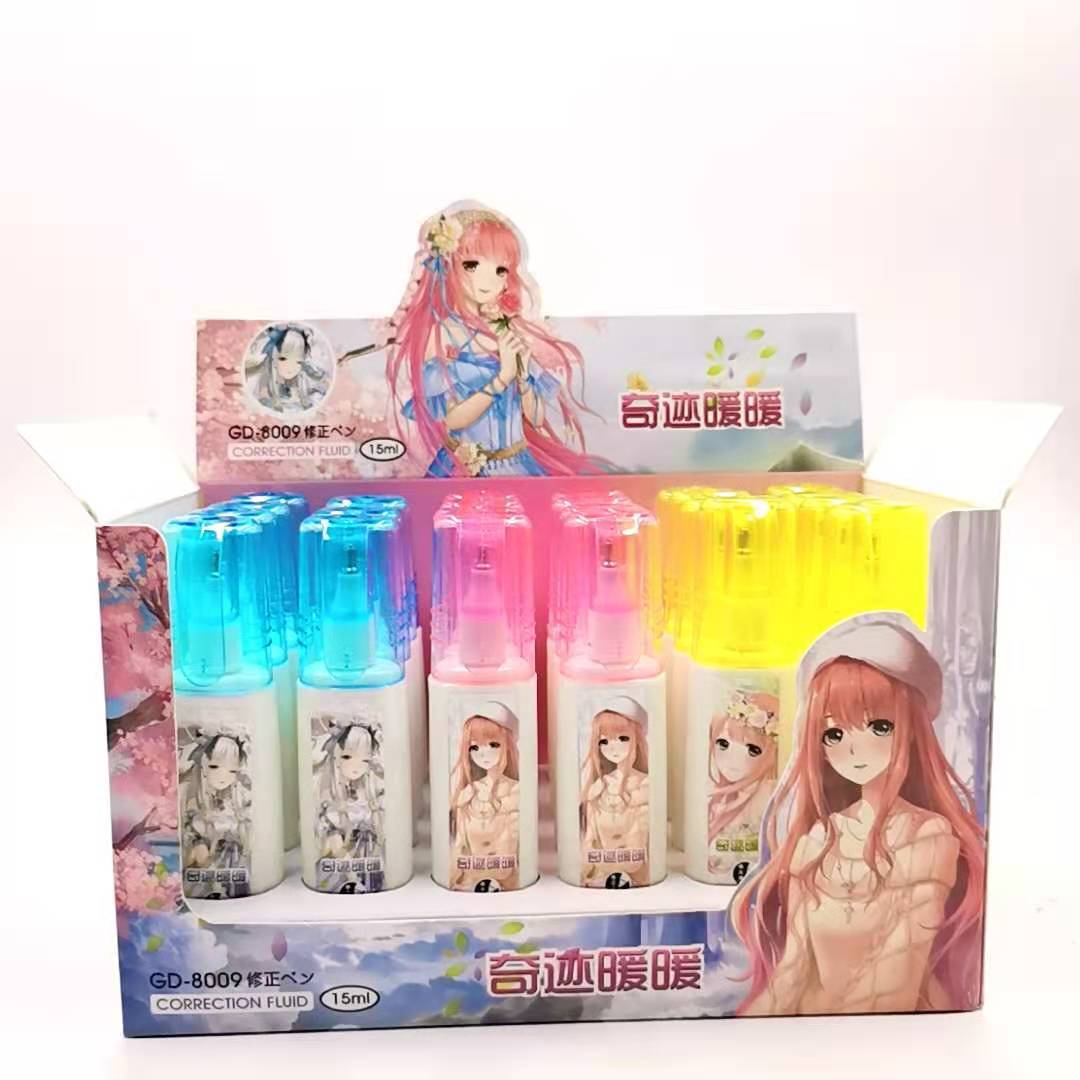 Cartoon Correction Fluid Correction Fluid Student Steel Head Correction Fluid Study Stationery Pen Shape Correction Fluid Wholesale