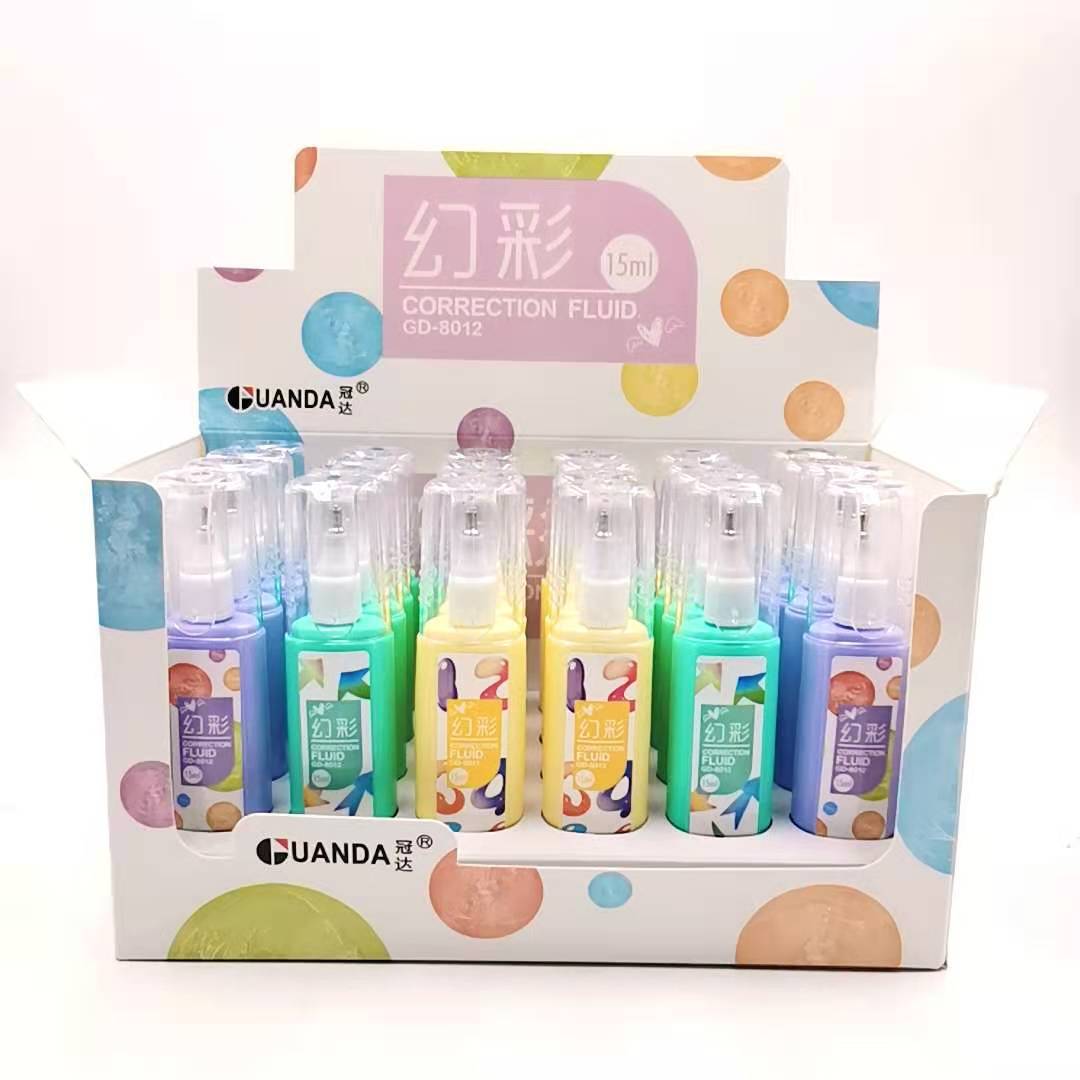 Cartoon Correction Fluid Correction Fluid Student Steel Head Correction Fluid Study Stationery Pen Shape Correction Fluid Wholesale