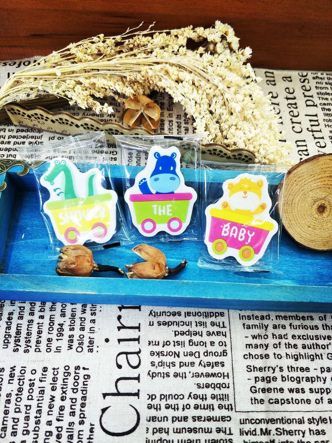 Animal English Cartoon Plane Eraser Cute Rubber Primary School Student School Supplies Stationery Wholesale