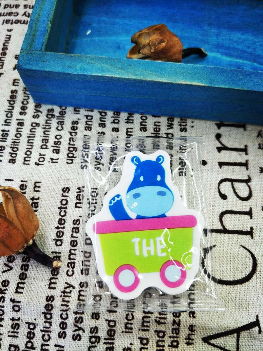 Animal English Cartoon Plane Eraser Cute Rubber Primary School Student School Supplies Stationery Wholesale