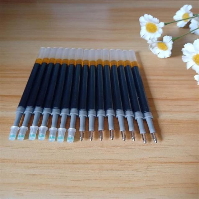 Press type neutral pencil refilling 0.5mm Spring head warhead carbon refilling for students in Red, blue and black stationery