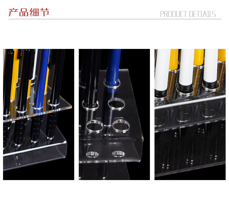 Vituo creative vertical shape acrylic display eyebrow pencil eyeliner pen, ball pen display props jewelry rack