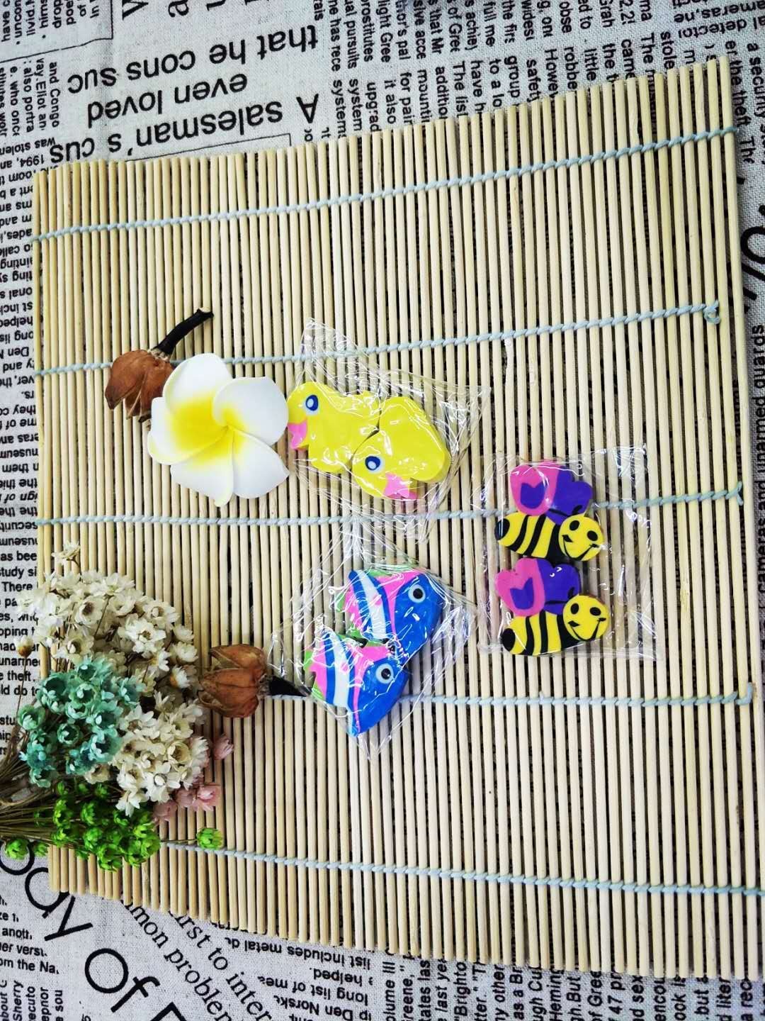 Creative Cartoon Animal Color Animal Eraser School Supplies Eraser Factory Direct Sales Wholesale Modification