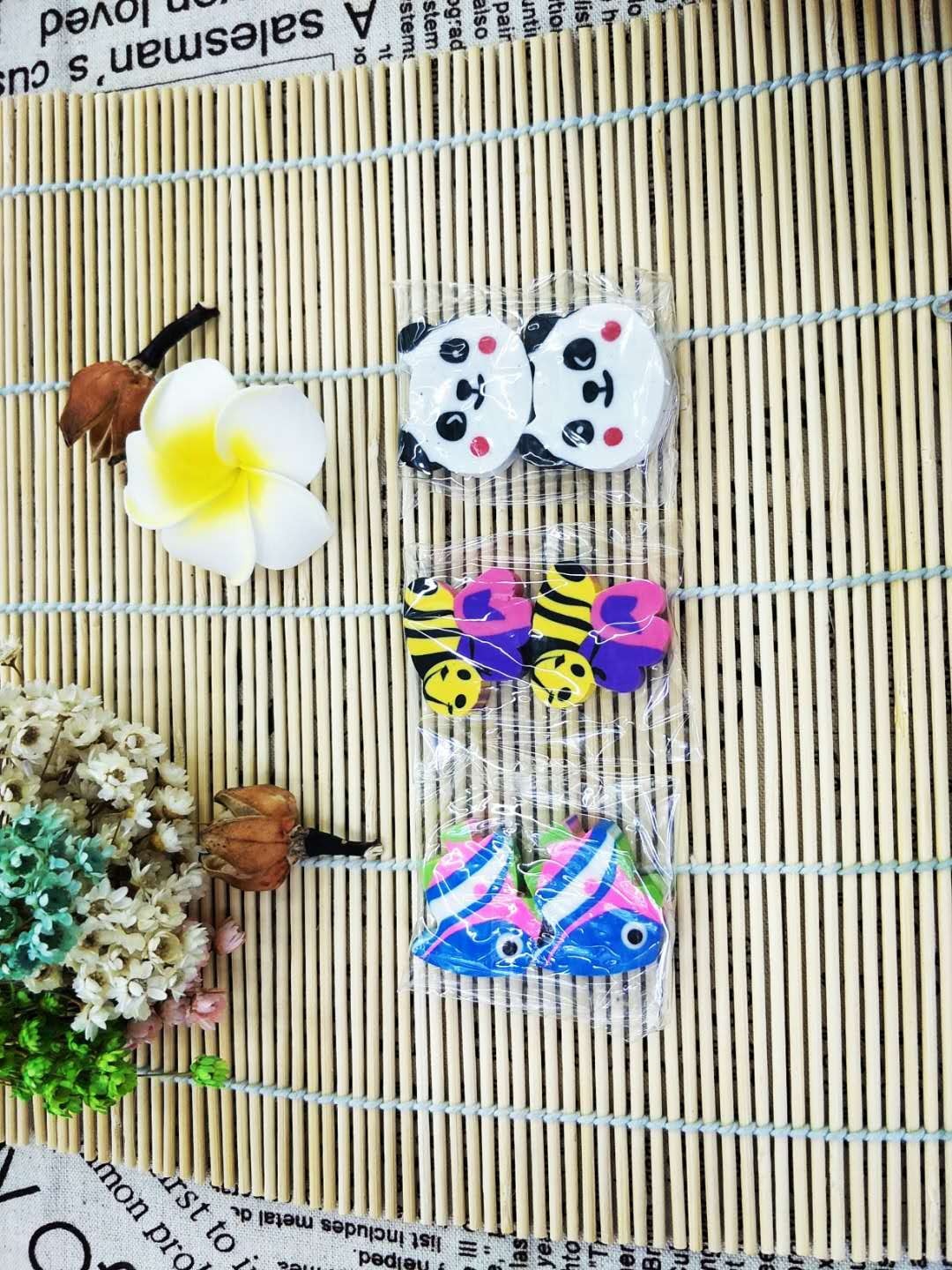 Creative Cartoon Animal Color Animal Eraser School Supplies Eraser Factory Direct Sales Wholesale Modification