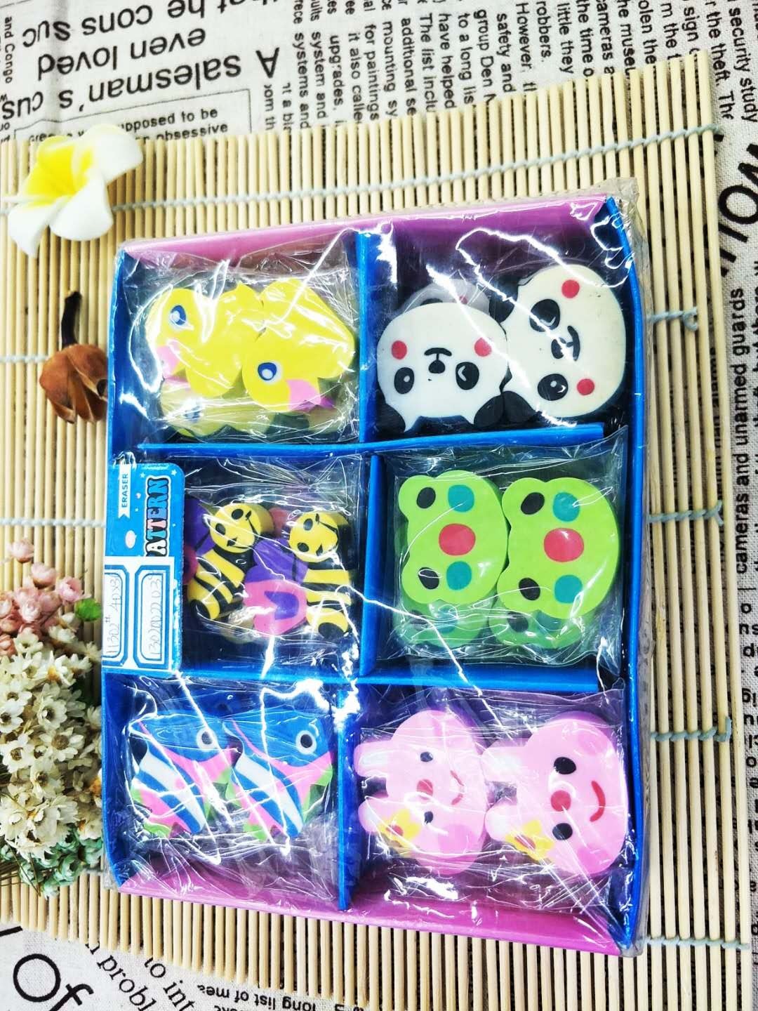 Creative Cartoon Animal Color Animal Eraser School Supplies Eraser Factory Direct Sales Wholesale Modification