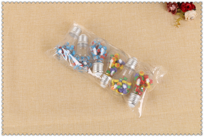 Heart rainbow stationery bulb eraser cute cartoon like leather eraser creative Korean stationery children's prize
