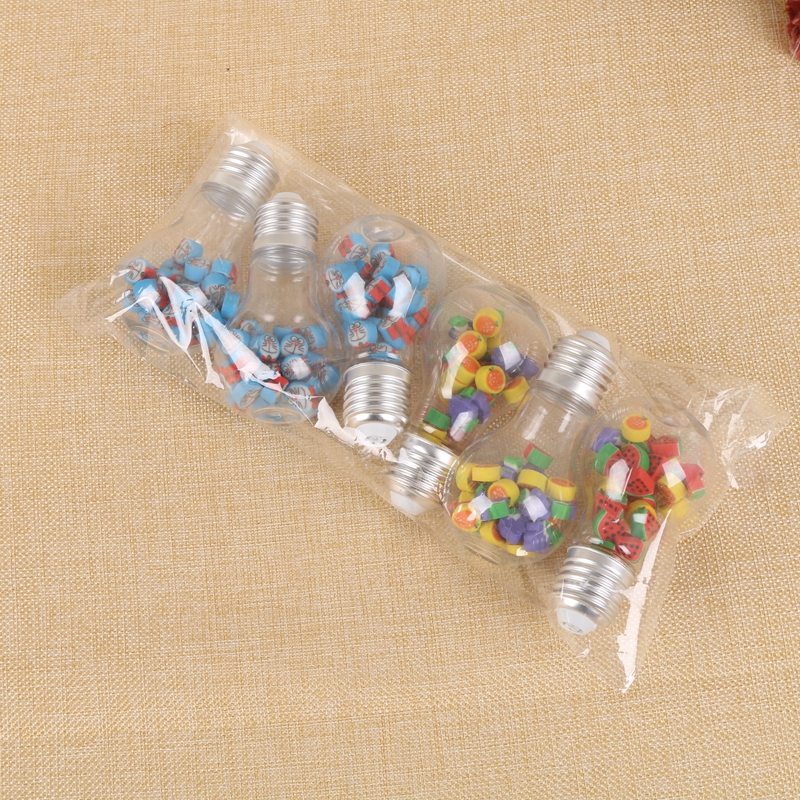 Heart rainbow stationery bulb eraser cute cartoon like leather eraser creative Korean stationery children&#039;s prize