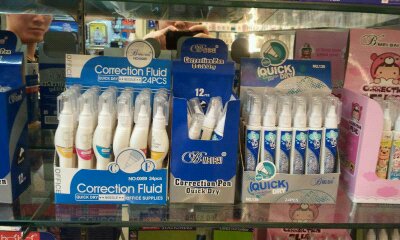 Pen correction fluid
