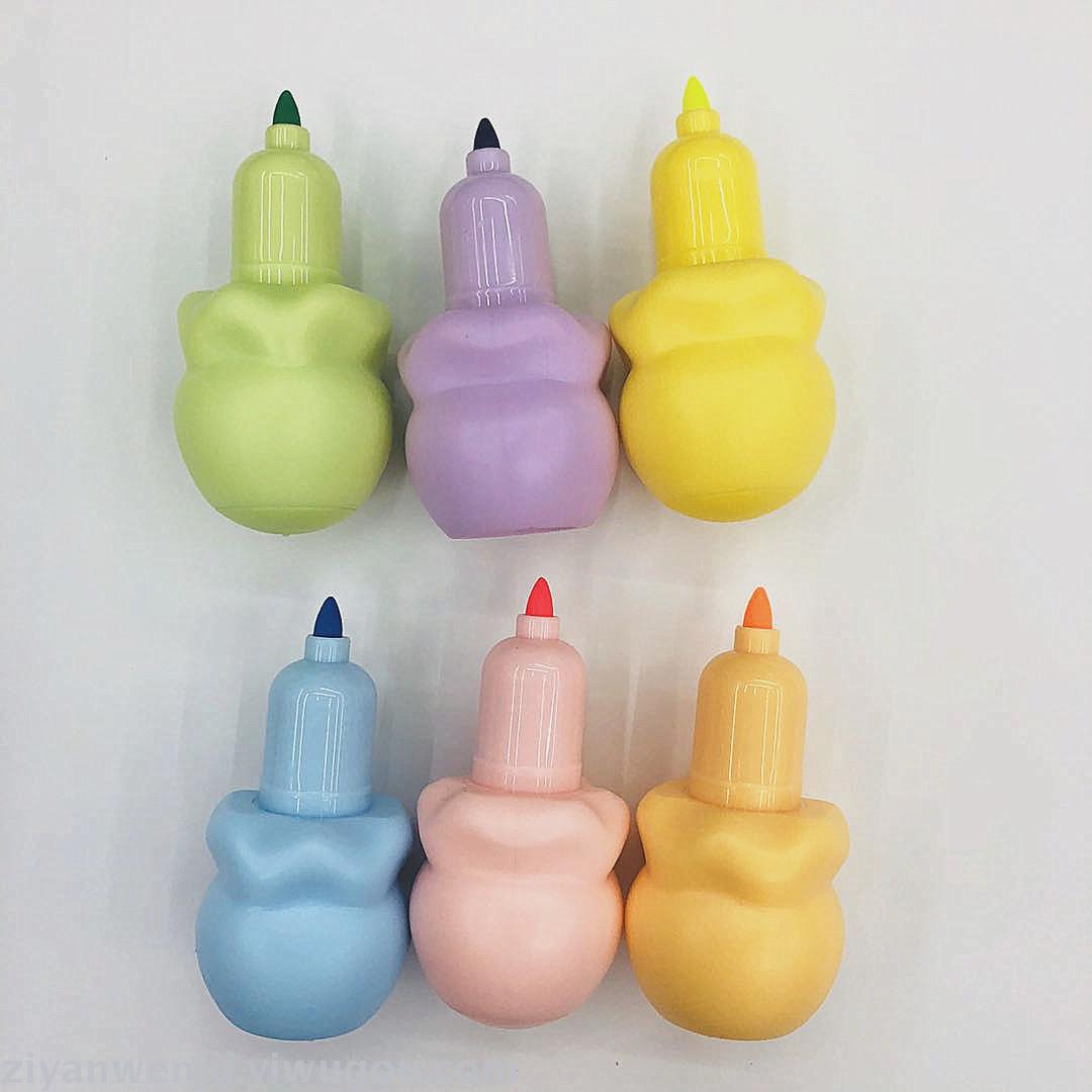 Ice cream Highlighter Student Cute ice cream Cone shape colored highlighter marker pen Ice cream Highlighter Student Cute ice cream Cone shape colored highlighter marker pen