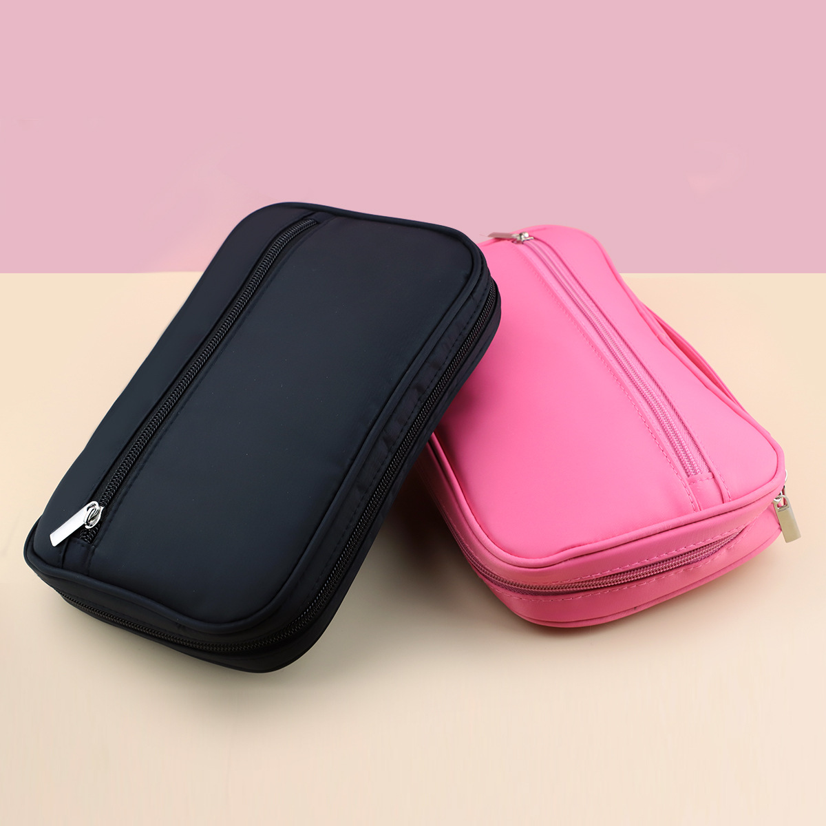 Foreign Trade New Eyebrow Pencil Cosmetic Bag Women&#039;s Brush Makeup Brush Bag Pencil Case Eyebrow Pencil Bag Eyeliner Storage Bag