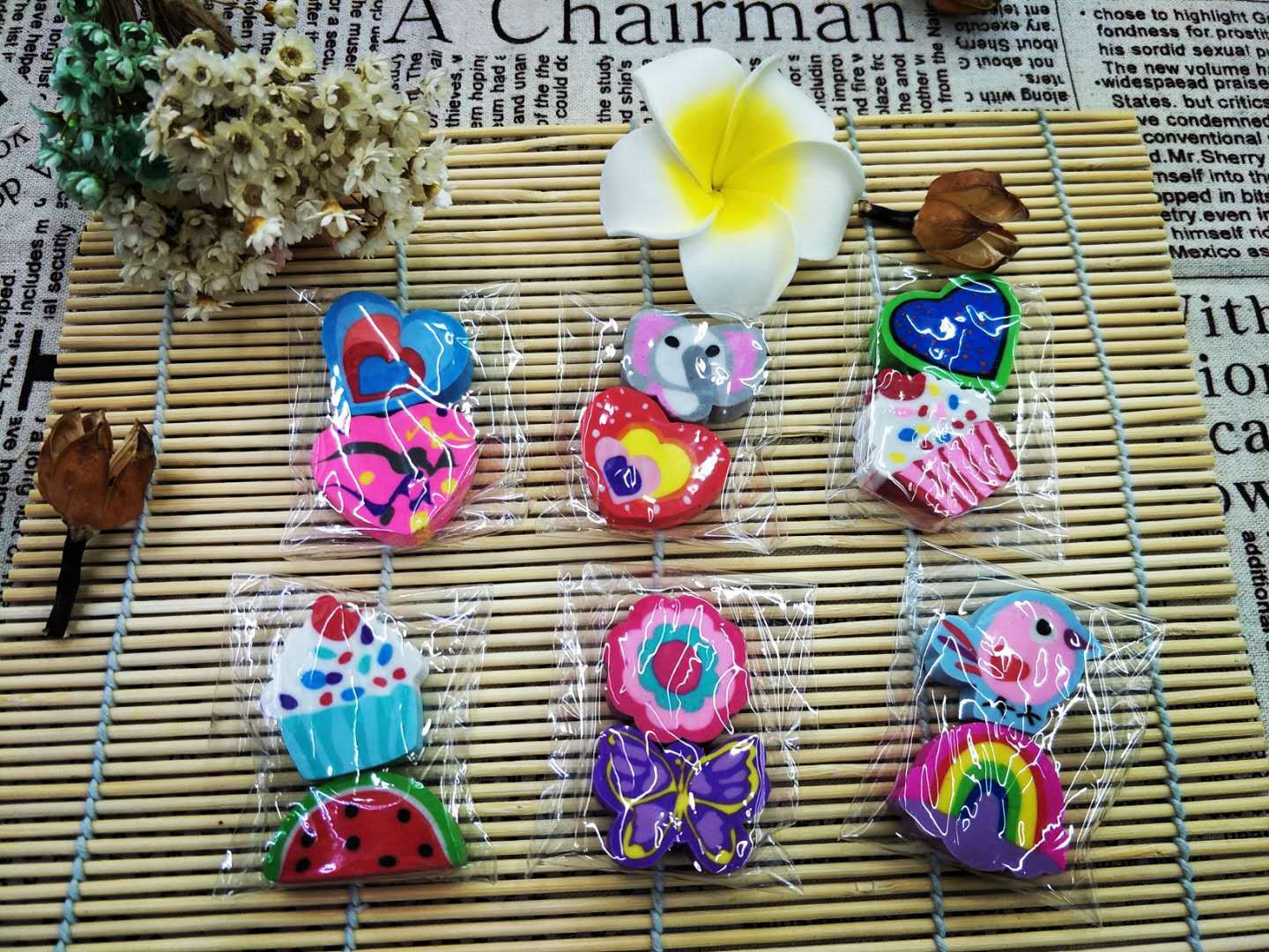 Creative Cute Cartoon Eraser Student School Supplies Eraser Factory Direct Sales