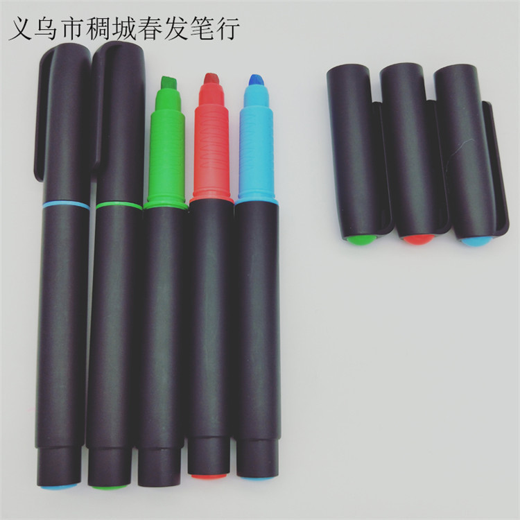 Cf-4724 professional advertising custom LOGO wholesale custom candy highlighter color solid marker pen Cf-4724 professional advertising custom LOGO wholesale custom candy highlighter color solid marker pen