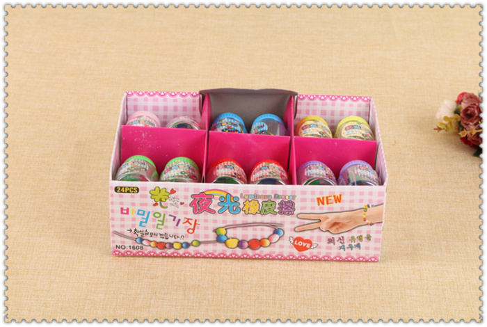 Heart rainbow stationery creative learning stationery children luminous eraser leather wipe cute cartoon like leather wipe