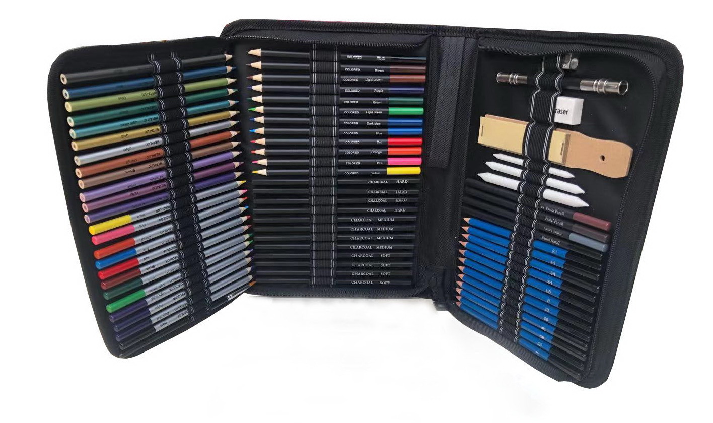 SOURCE Factory Value 72 Pieces Sketching Pencil Color Lead Suit Professional Student Hand Drawn Art Painting Colored Pencils