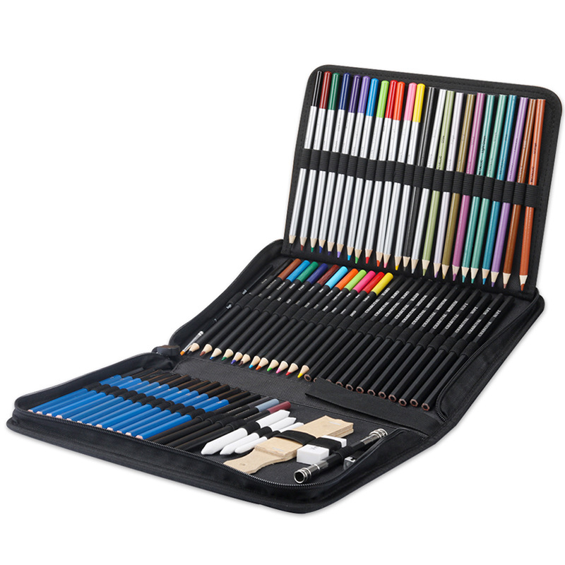 SOURCE Factory Value 72 Pieces Sketching Pencil Color Lead Suit Professional Student Hand Drawn Art Painting Colored Pencils