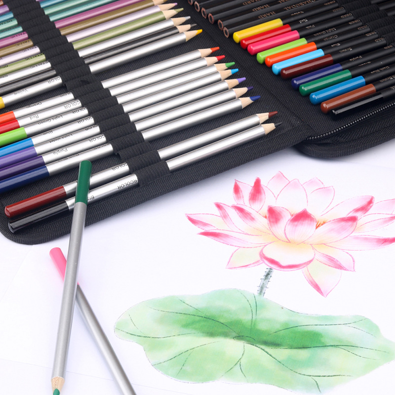 SOURCE Factory Value 72 Pieces Sketching Pencil Color Lead Suit Professional Student Hand Drawn Art Painting Colored Pencils