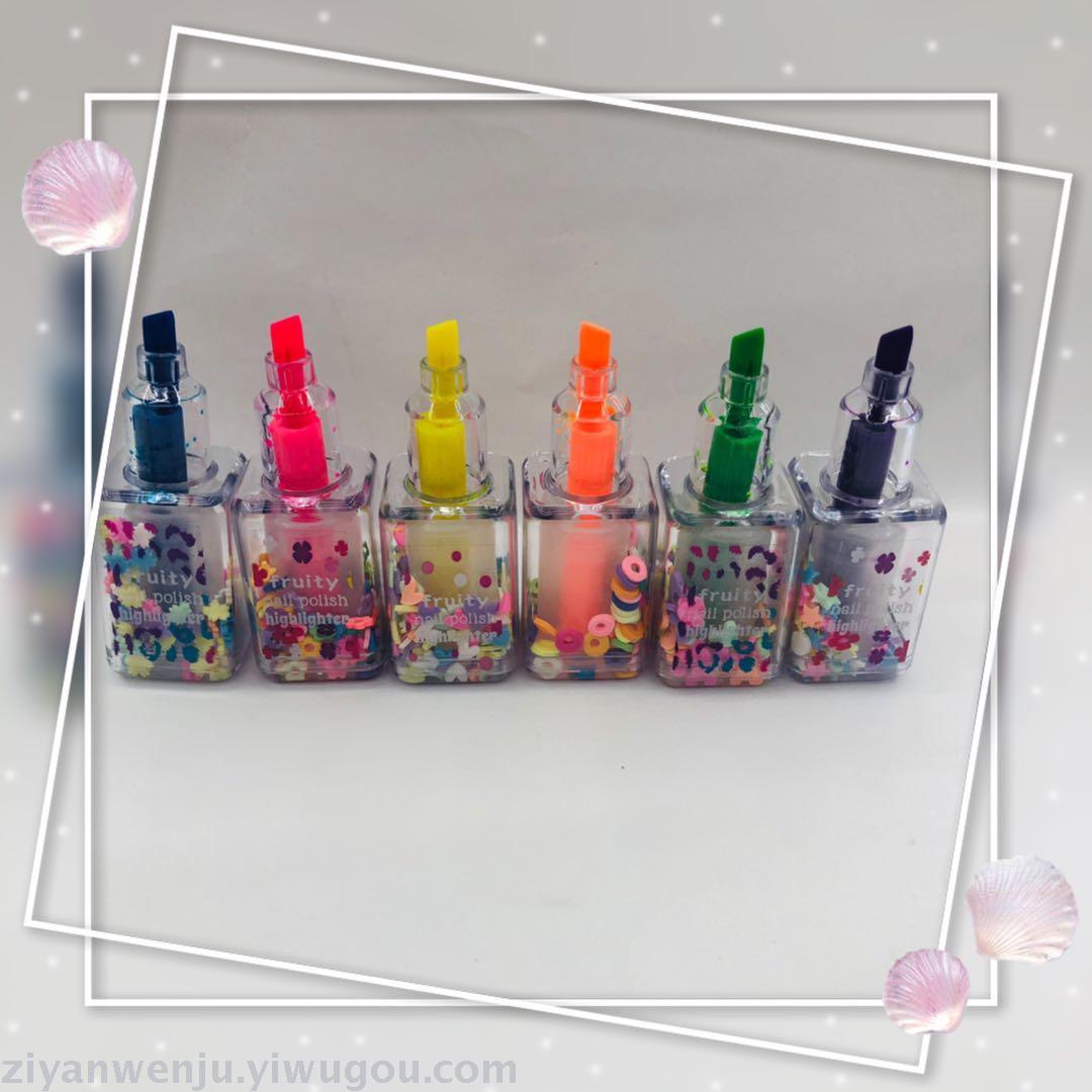 Nail polish highlighter color graffiti pen multicolor style pen advertising pen gift pen