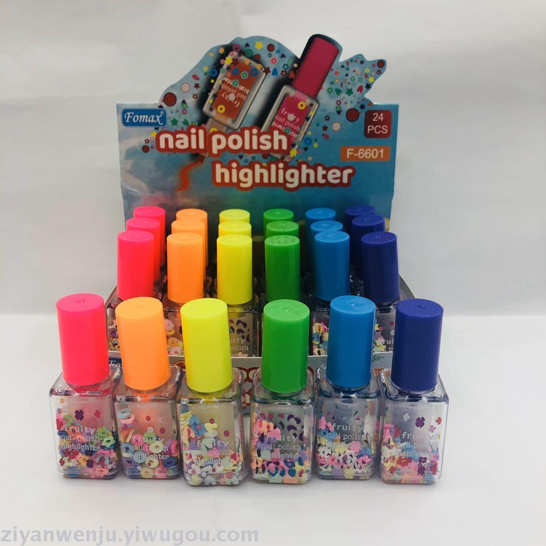 Nail polish highlighter color graffiti pen multicolor style pen advertising pen gift pen