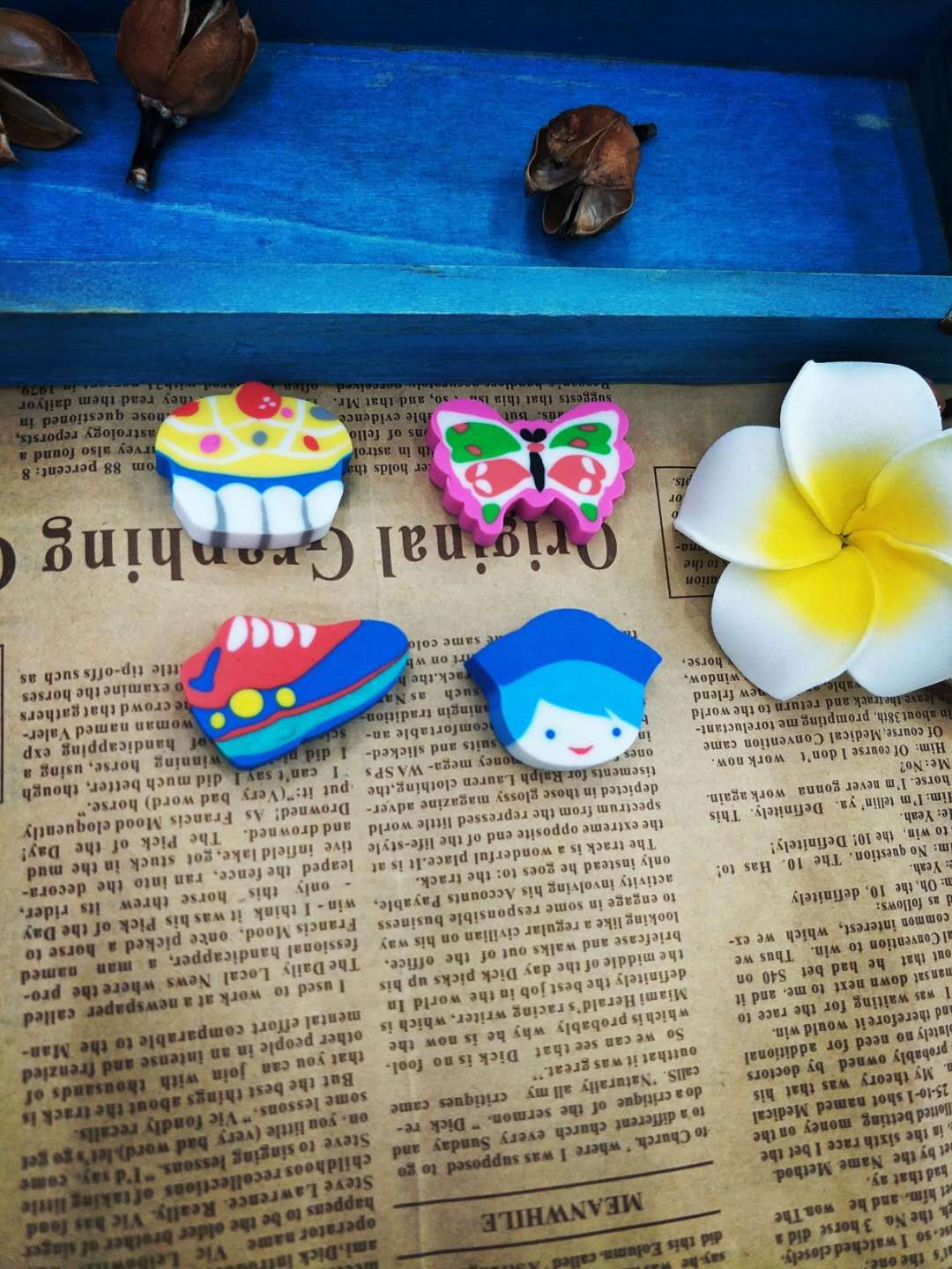 Cute Cartoon Fresh Eraser Primary School Student School Supplies Eraser Factory Direct Sales Wholesale
