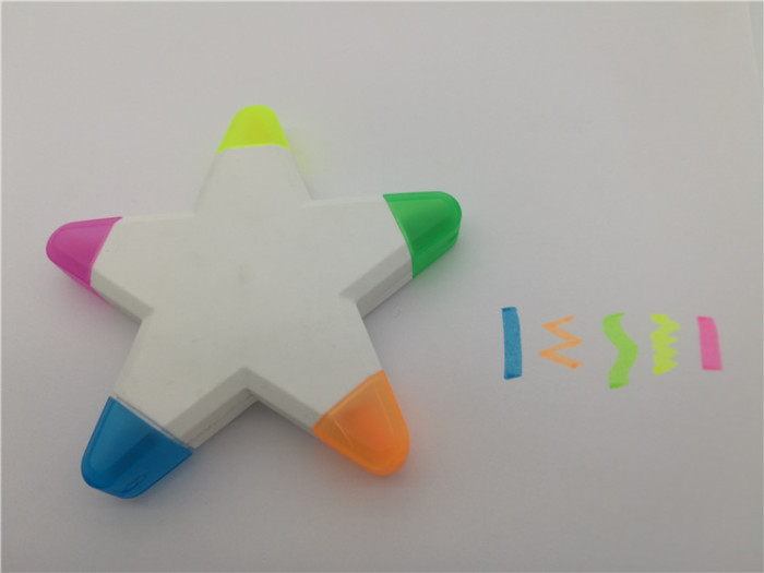 Personality style Pentagram marks made by Yiwu Chou Cheng-Chun pen highlighter color marker Personality style Pentagram marks made by Yiwu Chou Cheng-Chun pen highlighter color marker