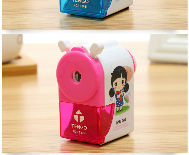 New children's school supplies direct sale tenggao 3031 prince and princess hand pencil sharpener sharpener pensharpener