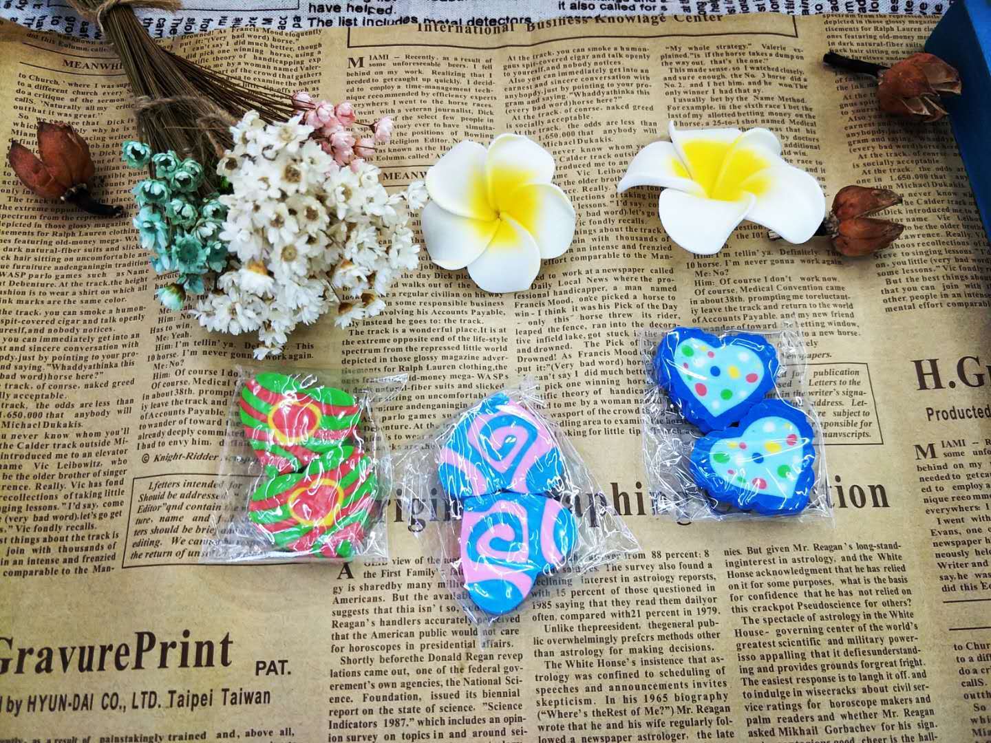 Creative Cartoon Colored Loving Heart Eraser Elementary School Supplies Eraser Factory Direct Sales Wholesale