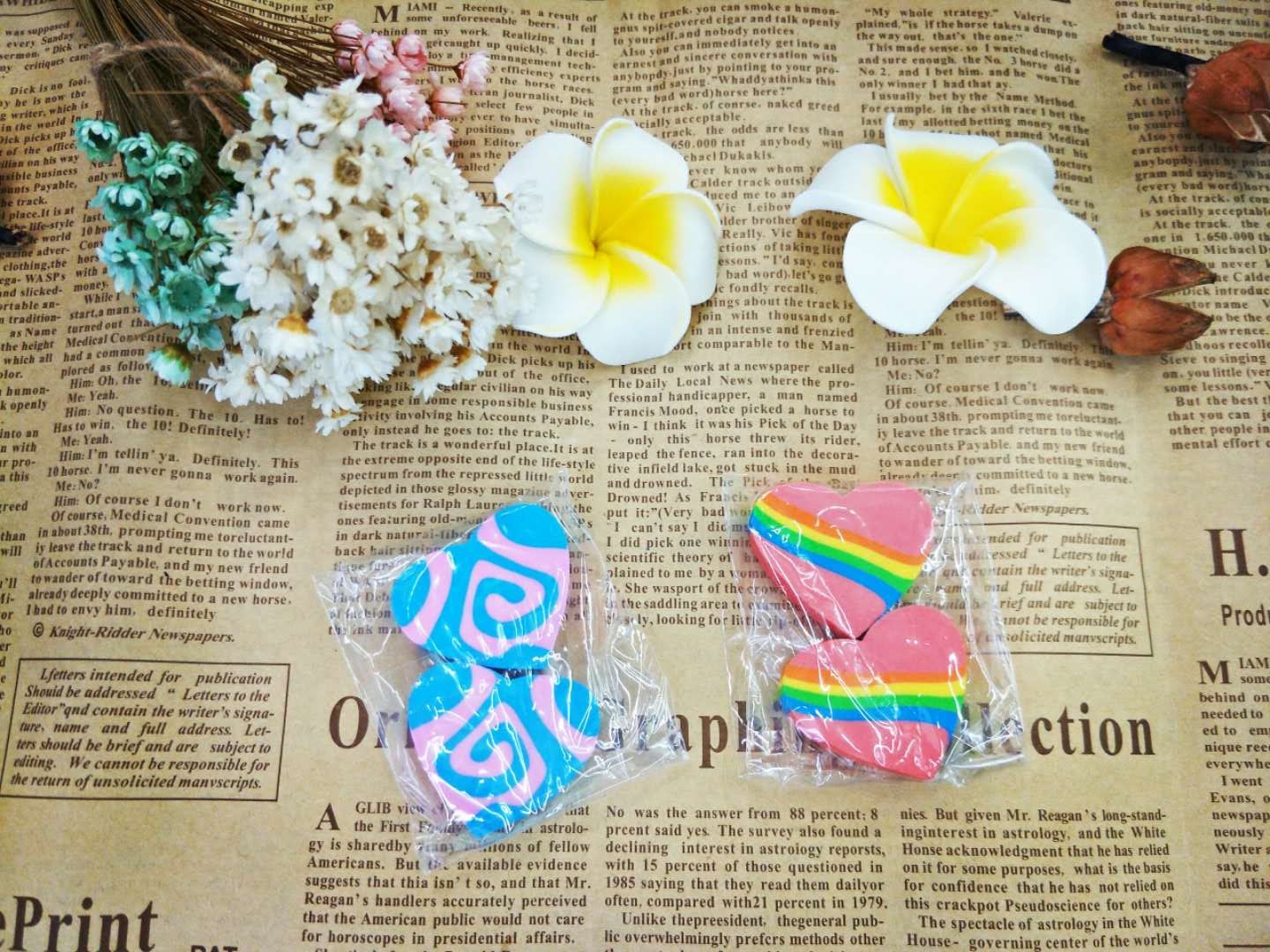 Creative Cartoon Colored Loving Heart Eraser Elementary School Supplies Eraser Factory Direct Sales Wholesale