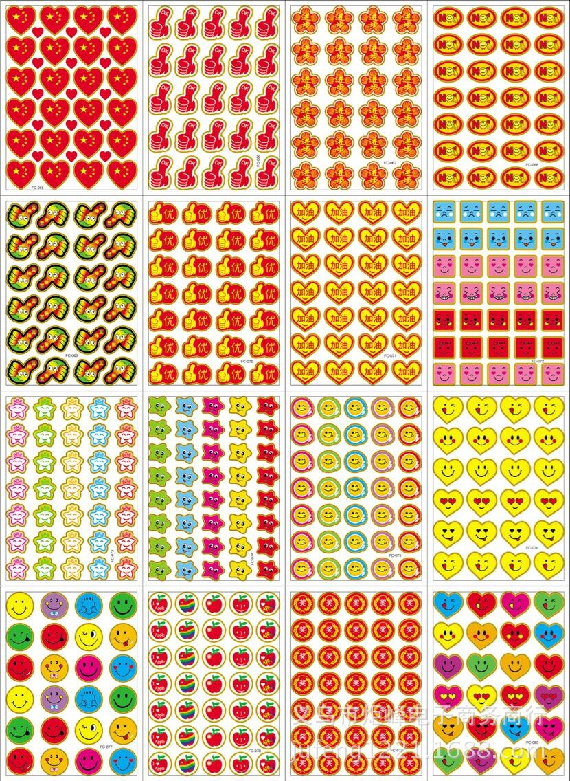 Children Reward Stickers Painting Stickers Kindergarten Praise Appreciation Cartoon Sticker Five-Pointed Star Little Red Flower Smiling Face Wholesale Children Reward Stickers Painting Stickers Kindergarten Praise Appreciation Cartoon Sticker Five-Pointed Star Little Red Flower Smiling Face Wholesale