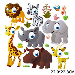 Cartoon Animal Pattern Children Clothes Sticker Patch Thermal Transfer Stickers Offset Heat Transfer Clothing Printing Decorative Sticker Cartoon Animal Pattern Children Clothes Sticker Patch Thermal Transfer Stickers Offset Heat Transfer Clothing Printing Decorative Sticker