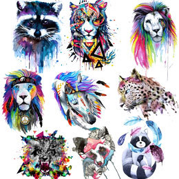 Cartoon Animal Pattern Children Clothes Sticker Patch Thermal Transfer Stickers Offset Heat Transfer Clothing Printing Decorative Sticker Cartoon Animal Pattern Children Clothes Sticker Patch Thermal Transfer Stickers Offset Heat Transfer Clothing Printing Decorative Sticker