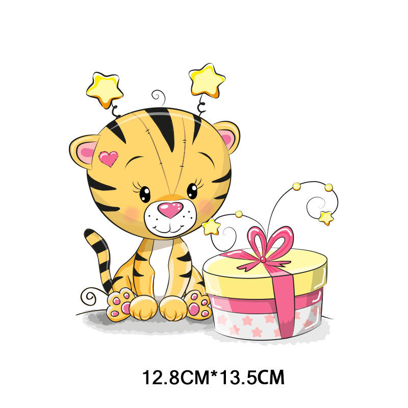 Cartoon Animal Pattern Children Clothes Sticker Patch Thermal Transfer Stickers Offset Heat Transfer Clothing Printing Decorative Sticker Cartoon Animal Pattern Children Clothes Sticker Patch Thermal Transfer Stickers Offset Heat Transfer Clothing Printing Decorative Sticker