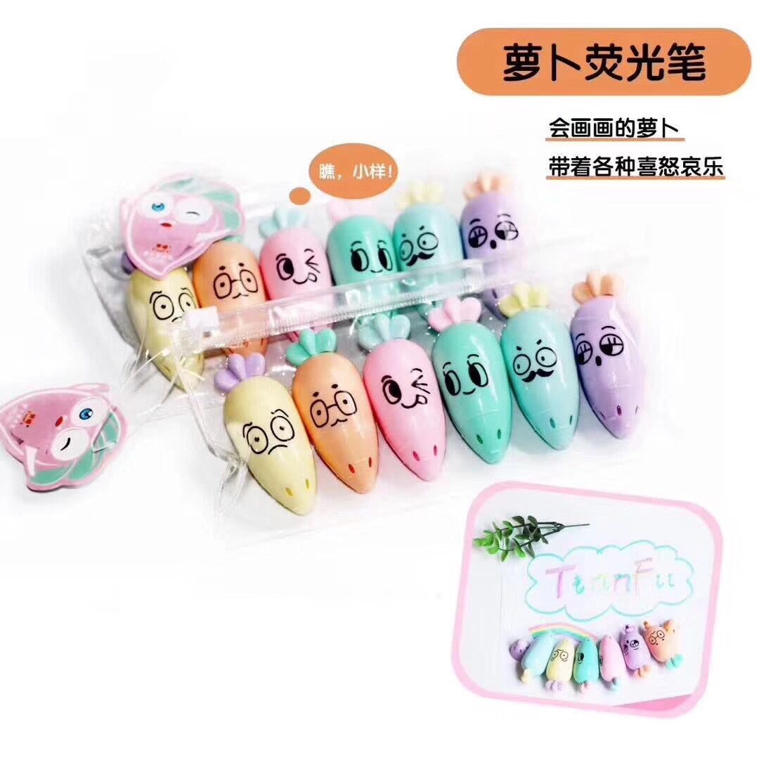 Mini various modeling highlighter eggplant sausage pear radish Popsicle mushroom and other cute little highlighter Mini various modeling highlighter eggplant sausage pear radish Popsicle mushroom and other cute little highlighter