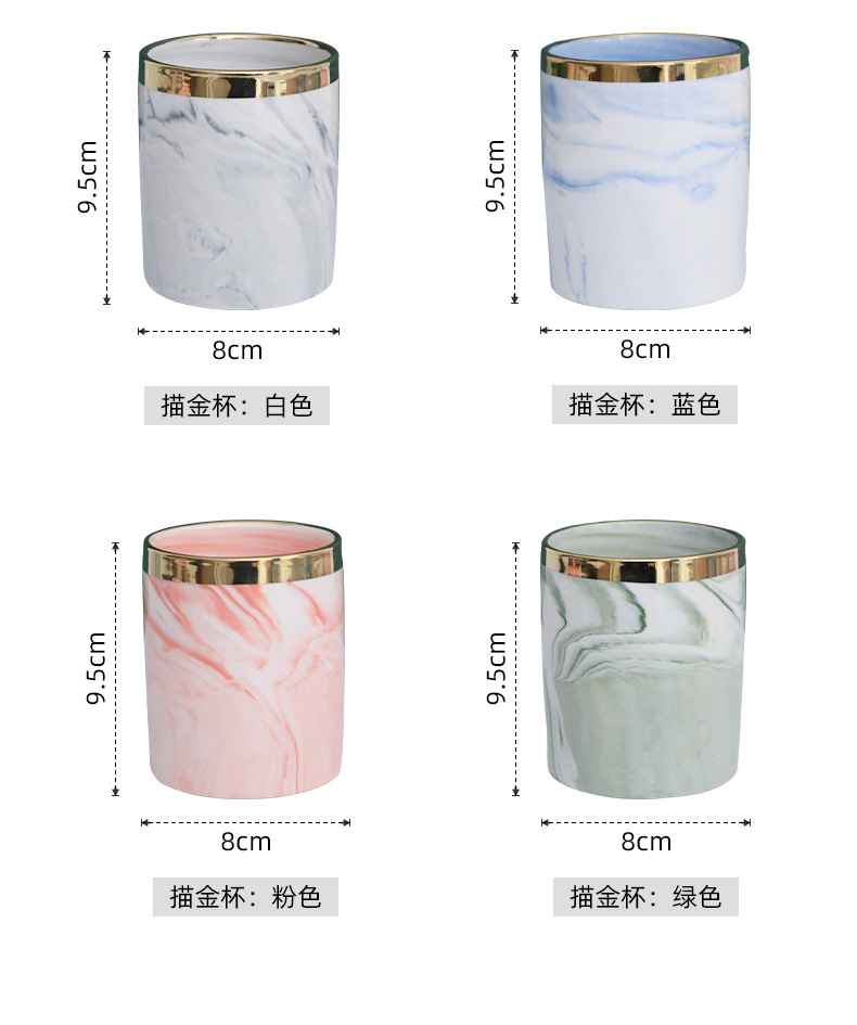 INS Nordic Makeup Brush Storage Tube Desktop Beauty Brushware Eyebrow Pencil Comb Eye Shadow Brush Storage Box Brush Barrel