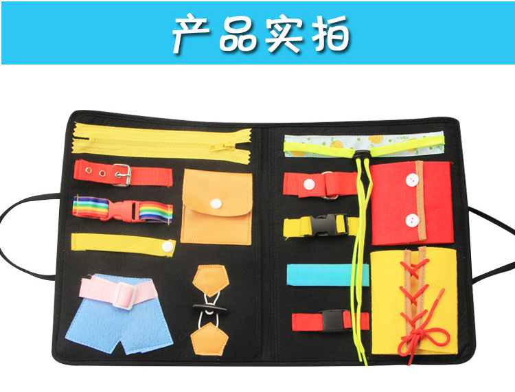 New Dressing Learning Board Infant Early Education Cloth Book Toys Children Education Satchel Kindergarten Teaching Aids New Dressing Learning Board Infant Early Education Cloth Book Toys Children Education Satchel Kindergarten Teaching Aids