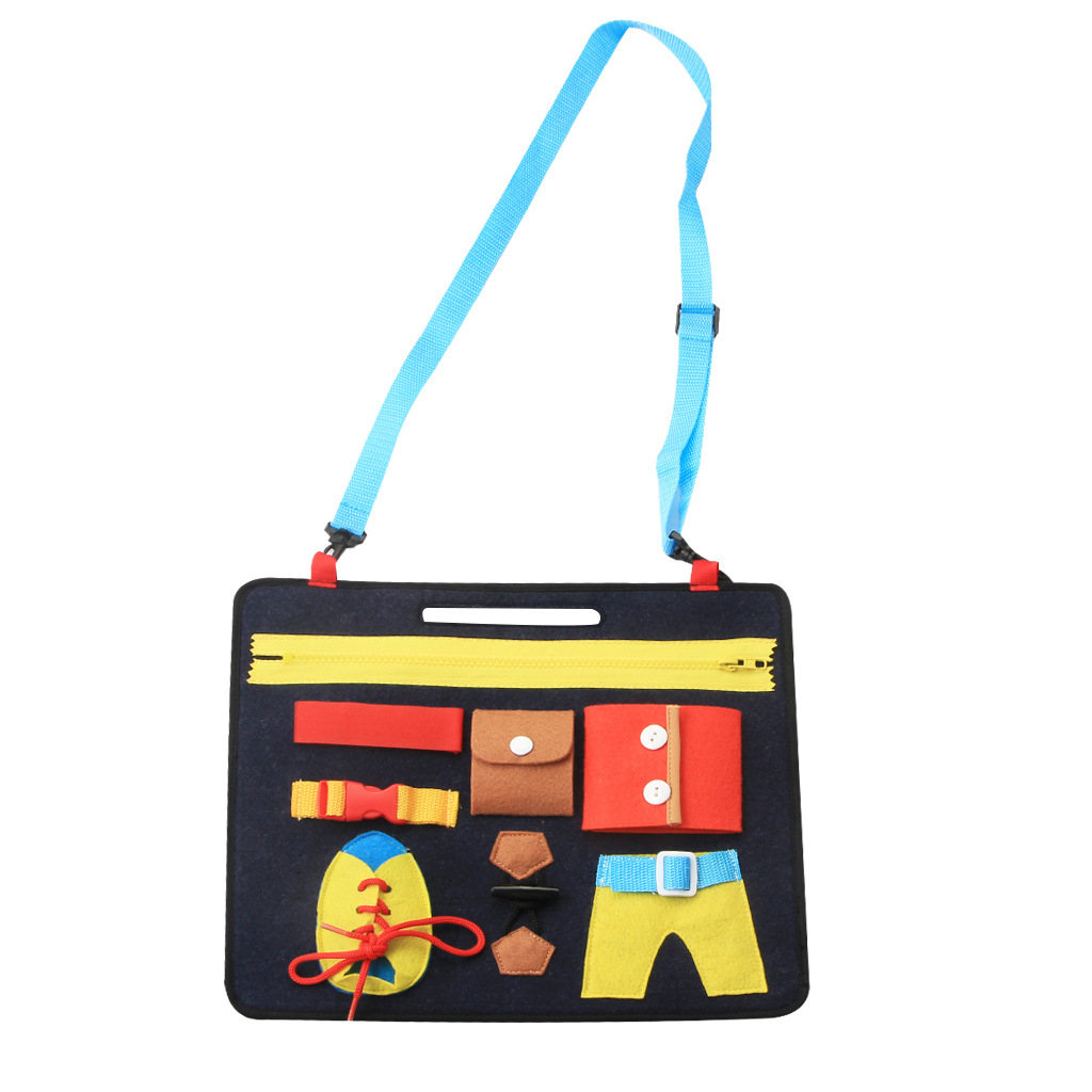 New Dressing Learning Board Infant Early Education Cloth Book Toys Children Education Satchel Kindergarten Teaching Aids New Dressing Learning Board Infant Early Education Cloth Book Toys Children Education Satchel Kindergarten Teaching Aids