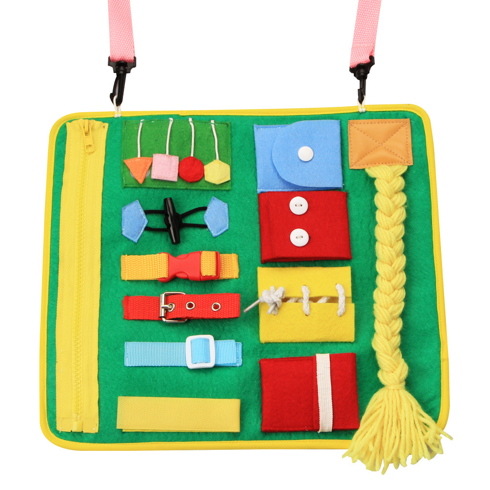 New Dressing Learning Board Infant Early Education Cloth Book Toys Children Education Satchel Kindergarten Teaching Aids New Dressing Learning Board Infant Early Education Cloth Book Toys Children Education Satchel Kindergarten Teaching Aids