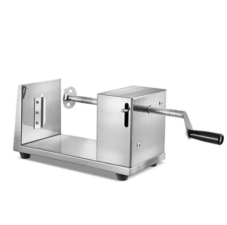 Stainless Steel Hand-Cranking Potato Cutter Multi-Functional Potato Chipper Rotating Potato Chips Machine Manual Potato Chip Machine Potato Cutter Potato Chips Machine